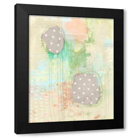 Elephants in the Room Black Modern Wood Framed Art Print with Double Matting by Ogren, Sarah