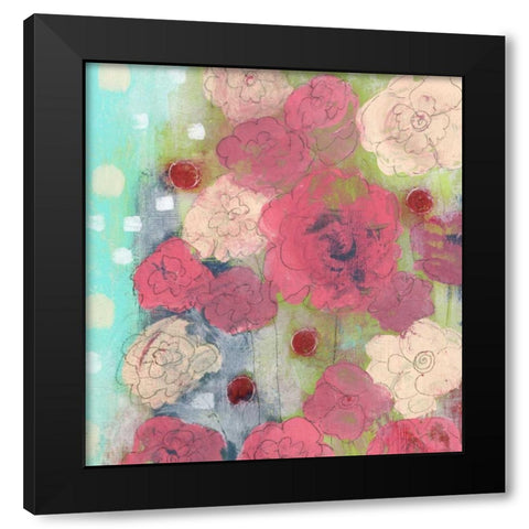 All the Flowers Black Modern Wood Framed Art Print with Double Matting by Ogren, Sarah