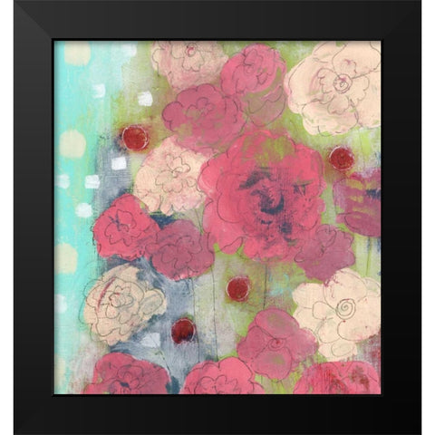 All the Flowers Black Modern Wood Framed Art Print by Ogren, Sarah