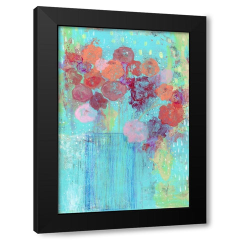 The Blue Vase Black Modern Wood Framed Art Print by Ogren, Sarah