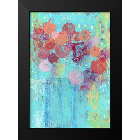 The Blue Vase Black Modern Wood Framed Art Print by Ogren, Sarah