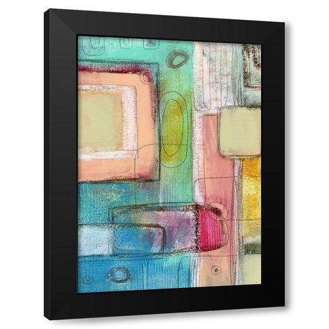 The Pink Crayon Black Modern Wood Framed Art Print with Double Matting by Ogren, Sarah
