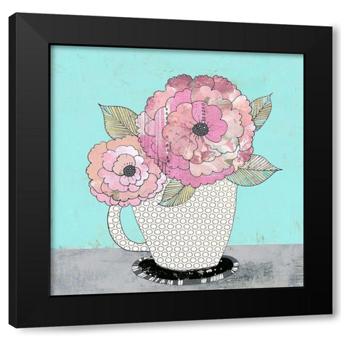 Tea Cup I Black Modern Wood Framed Art Print by Ogren, Sarah