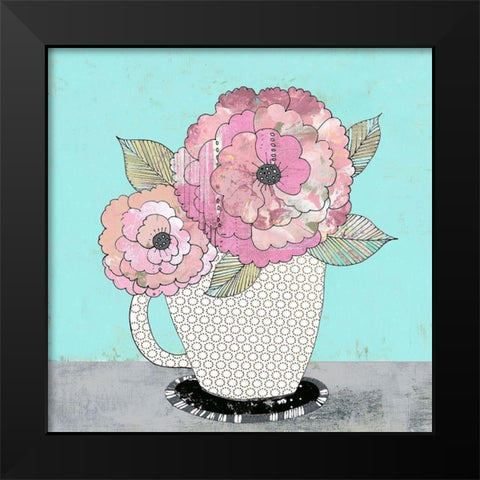 Tea Cup I Black Modern Wood Framed Art Print by Ogren, Sarah