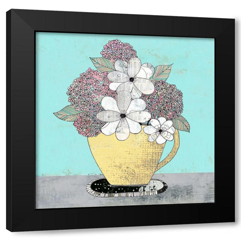 Tea Cup III Black Modern Wood Framed Art Print with Double Matting by Ogren, Sarah