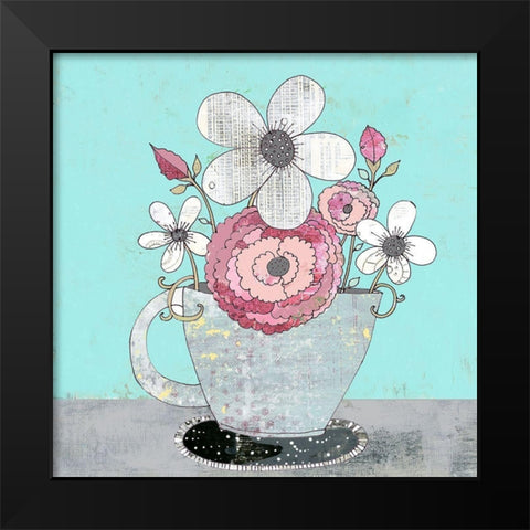 Tea Cup IV Black Modern Wood Framed Art Print by Ogren, Sarah