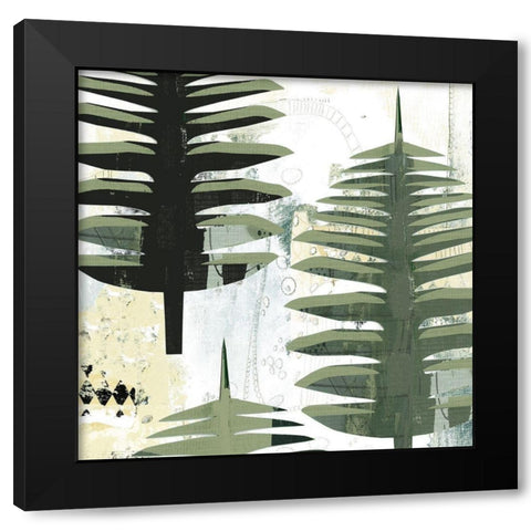 Palms I Black Modern Wood Framed Art Print by Ogren, Sarah