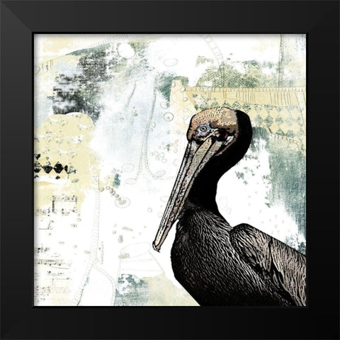 Pelican Palm Black Modern Wood Framed Art Print by Ogren, Sarah