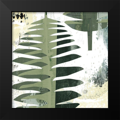 Palms II Black Modern Wood Framed Art Print by Ogren, Sarah