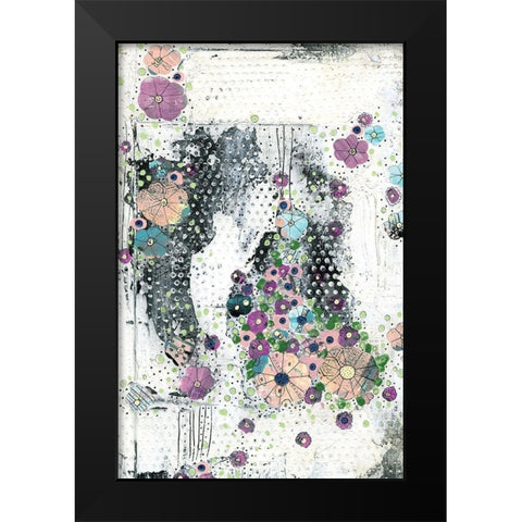 Floral Abstract I Black Modern Wood Framed Art Print by Ogren, Sarah