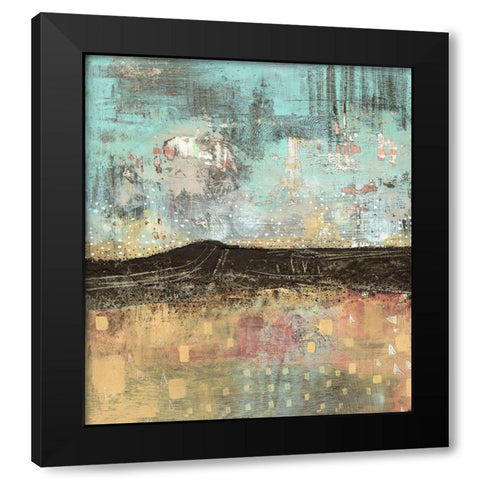 Abstracted Landscape Black Modern Wood Framed Art Print by Ogren, Sarah