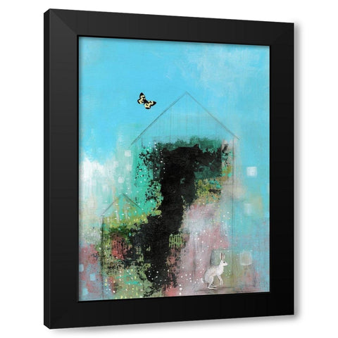 Blue Skies Black Modern Wood Framed Art Print by Ogren, Sarah