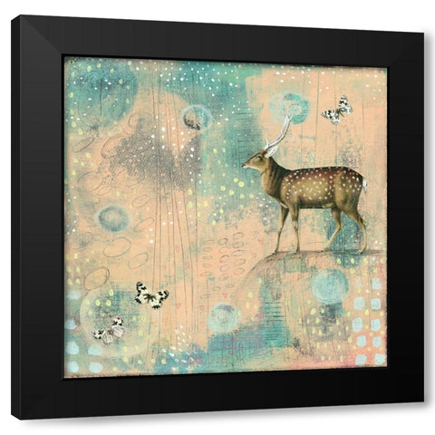 So Many Spots Black Modern Wood Framed Art Print by Ogren, Sarah