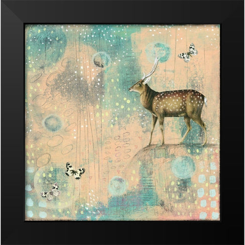 So Many Spots Black Modern Wood Framed Art Print by Ogren, Sarah