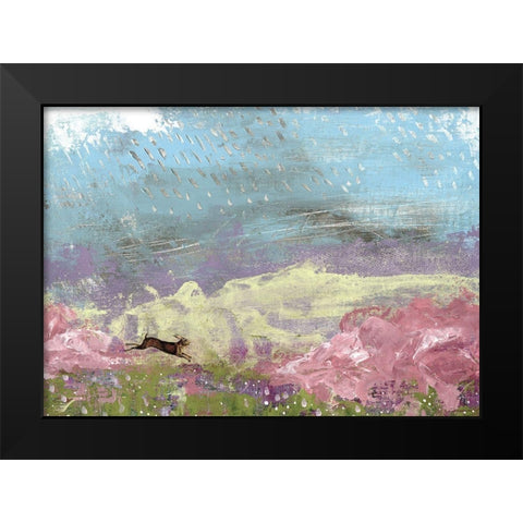 Rainstorm Black Modern Wood Framed Art Print by Ogren, Sarah