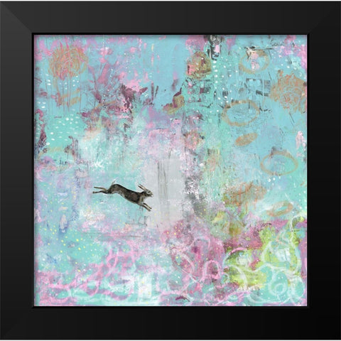 The Ice Storm Black Modern Wood Framed Art Print by Ogren, Sarah