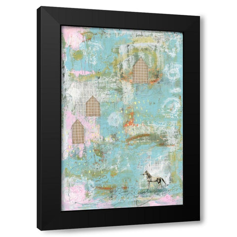 Horse II Black Modern Wood Framed Art Print with Double Matting by Ogren, Sarah