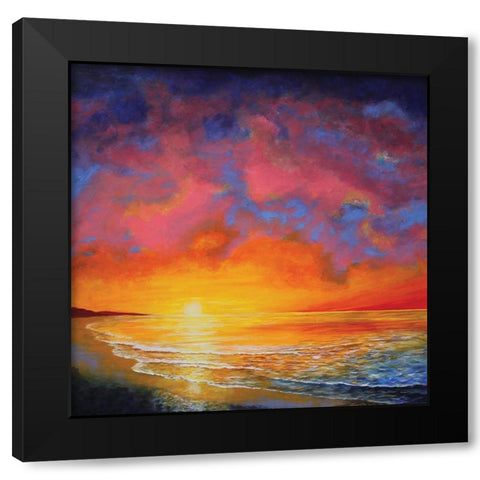 Vivid Sunset Black Modern Wood Framed Art Print by Francis, Sandra