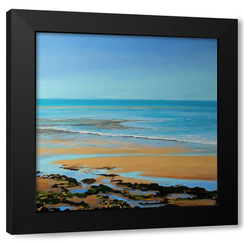 Ocean Serenity Black Modern Wood Framed Art Print by Francis, Sandra