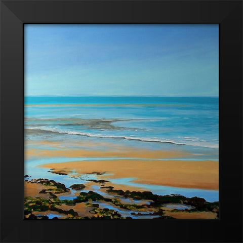 Ocean Serenity Black Modern Wood Framed Art Print by Francis, Sandra