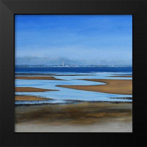 Spinnaker Tower Black Modern Wood Framed Art Print by Francis, Sandra