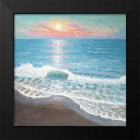 Sunrise Black Modern Wood Framed Art Print by Francis, Sandra