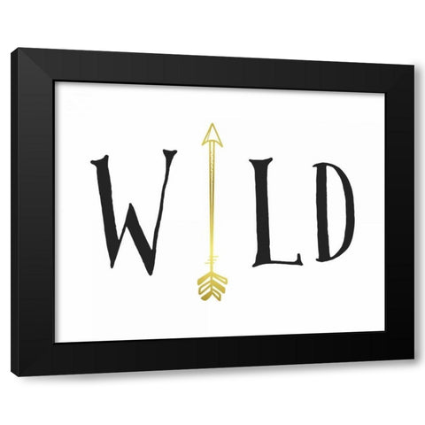 Wild Arrow Black Modern Wood Framed Art Print by Moss, Tara