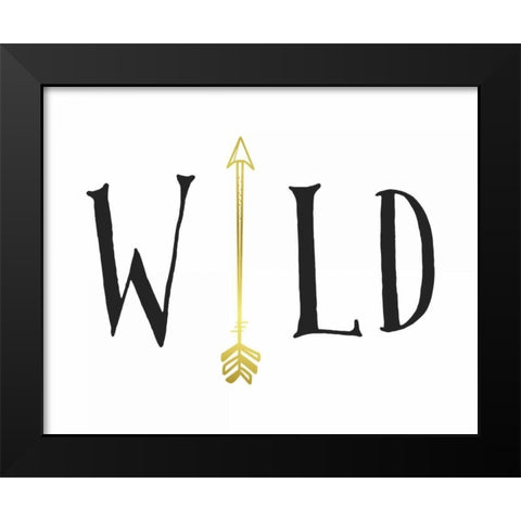 Wild Arrow Black Modern Wood Framed Art Print by Moss, Tara