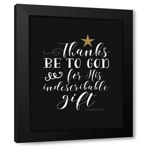 Thanks Be to God Black Modern Wood Framed Art Print with Double Matting by Moss, Tara
