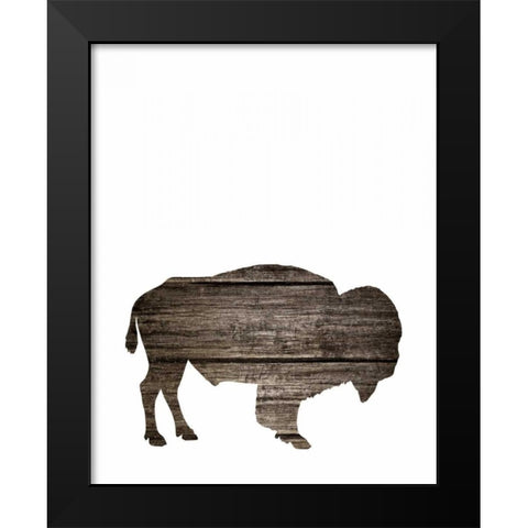 Wood Buffalo Black Modern Wood Framed Art Print by Moss, Tara