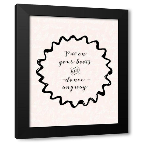 Dance Anyway Black Modern Wood Framed Art Print with Double Matting by Moss, Tara
