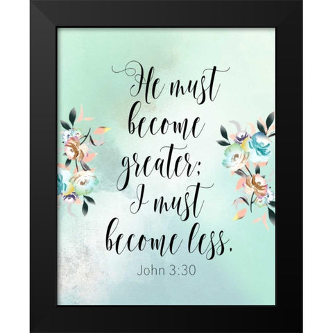 Jon 3-30 Black Modern Wood Framed Art Print by Moss, Tara