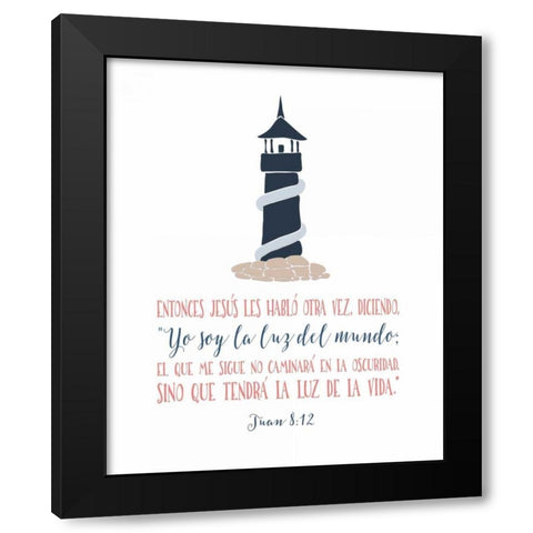 Spanish John 8-12 Black Modern Wood Framed Art Print by Moss, Tara