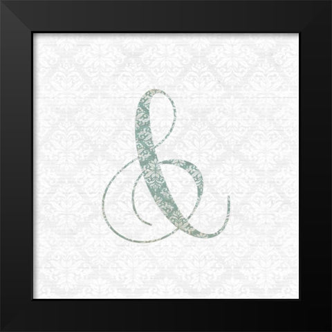 Ampersand Black Modern Wood Framed Art Print by Moss, Tara
