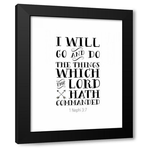 Nephi 3-7 Black Modern Wood Framed Art Print with Double Matting by Moss, Tara