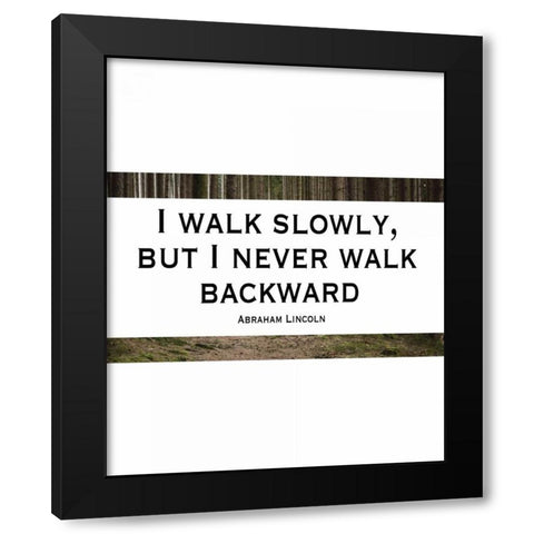 Lincoln - Slowly II Black Modern Wood Framed Art Print with Double Matting by Moss, Tara