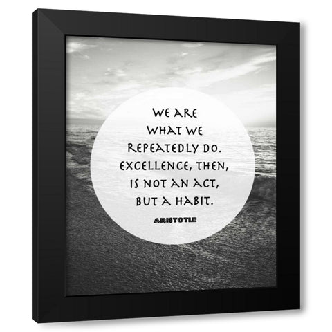 Aristotle - We Are Black Modern Wood Framed Art Print with Double Matting by Moss, Tara