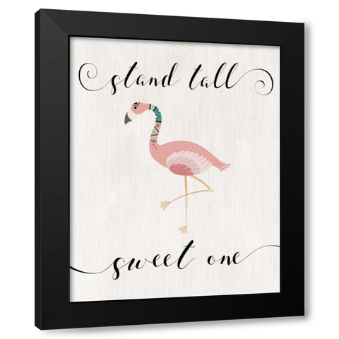 Stand Tall Sweet One Black Modern Wood Framed Art Print with Double Matting by Moss, Tara