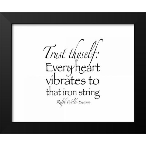 Trust Thyself II Black Modern Wood Framed Art Print by Moss, Tara