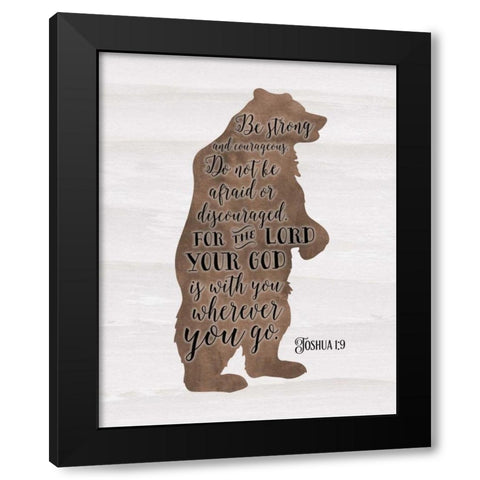 Joshua 1-9 Black Modern Wood Framed Art Print with Double Matting by Moss, Tara