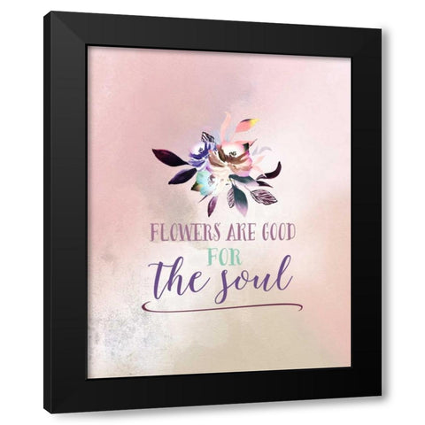 Spring is Good for the Soul Black Modern Wood Framed Art Print with Double Matting by Moss, Tara