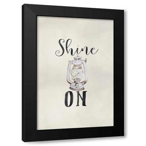 Shine On Black Modern Wood Framed Art Print by Moss, Tara