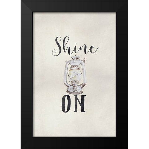 Shine On Black Modern Wood Framed Art Print by Moss, Tara