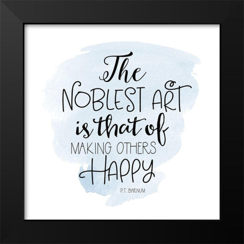 Noblest Art III Black Modern Wood Framed Art Print by Moss, Tara