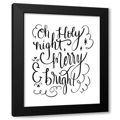Holy Night II Black Modern Wood Framed Art Print with Double Matting by Moss, Tara