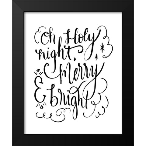 Holy Night II Black Modern Wood Framed Art Print by Moss, Tara