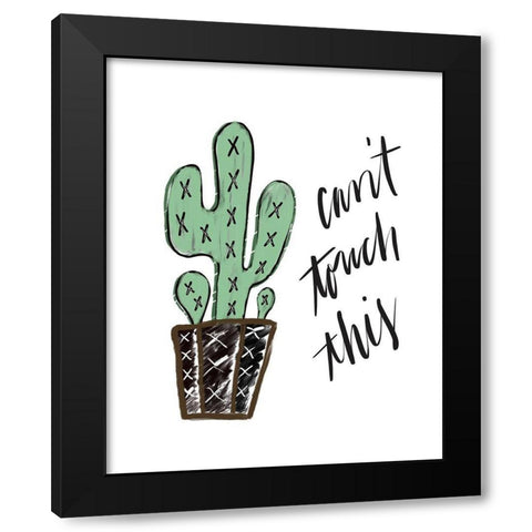 Cant Touch This Black Modern Wood Framed Art Print with Double Matting by Moss, Tara