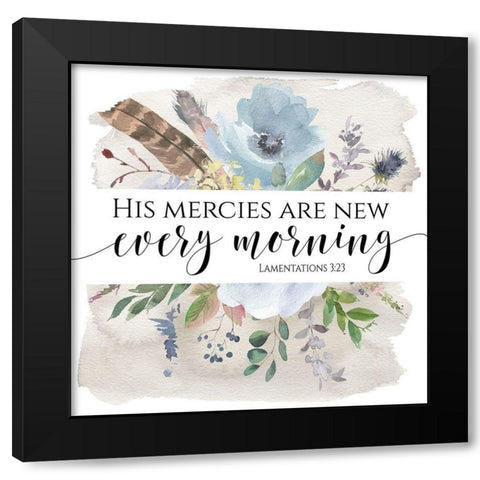 Every Morning Black Modern Wood Framed Art Print with Double Matting by Moss, Tara