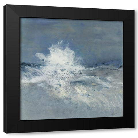 Arise Black Modern Wood Framed Art Print by Shanti, Shima