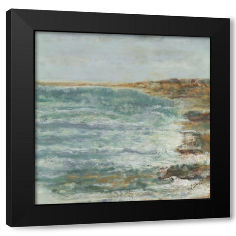 Symbiosis Black Modern Wood Framed Art Print with Double Matting by Shanti, Shima